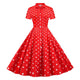 Red with Dots