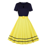 navy blue and yellow