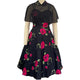 Black with Rose